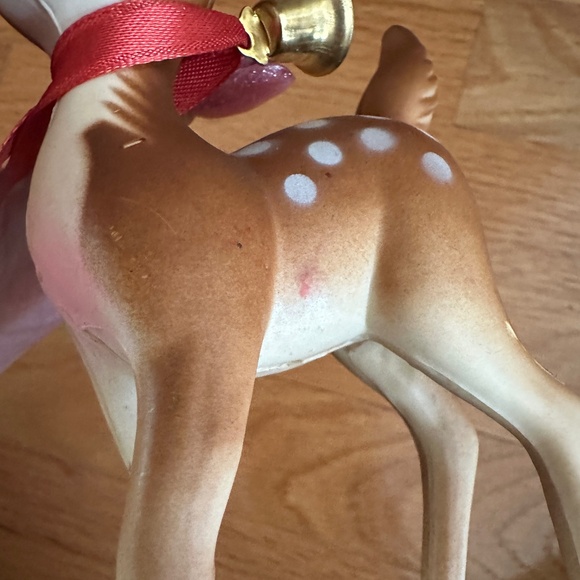 Vintage Bambi Deer Buck Hard Plastic Figure Bell Made in Hong Kong - Picture 11 of 16